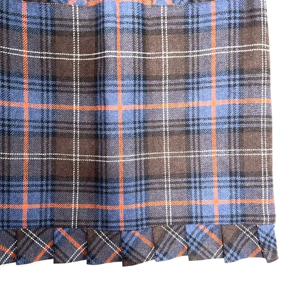CAbi Blue and Black Plaid Pencil Skirt - Picture 4 of 11